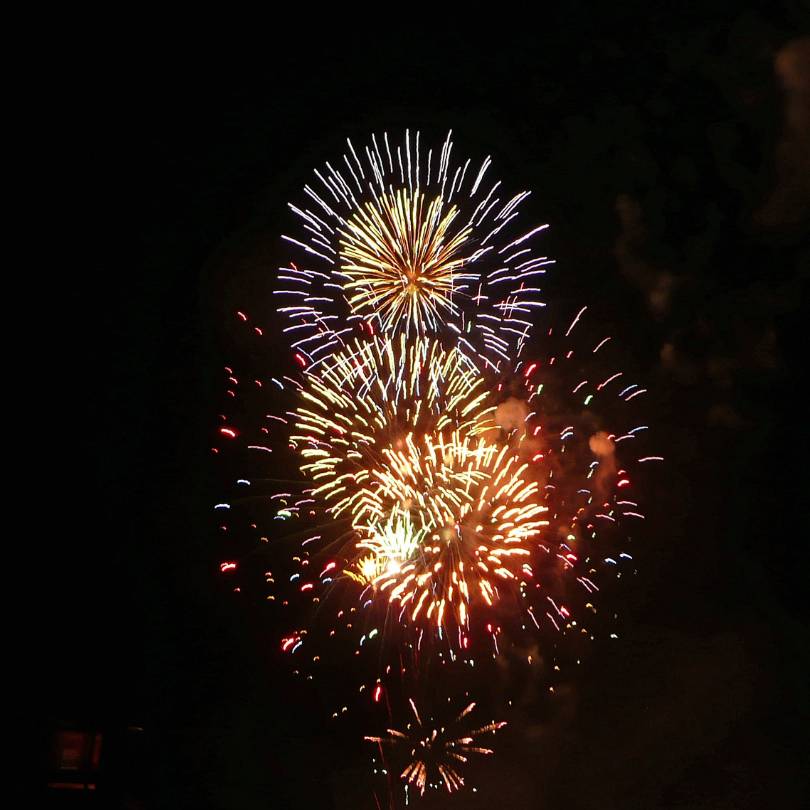 Fireworks at night